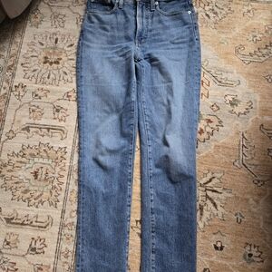 Madewell Women's Straight Leg Blue Jeans
